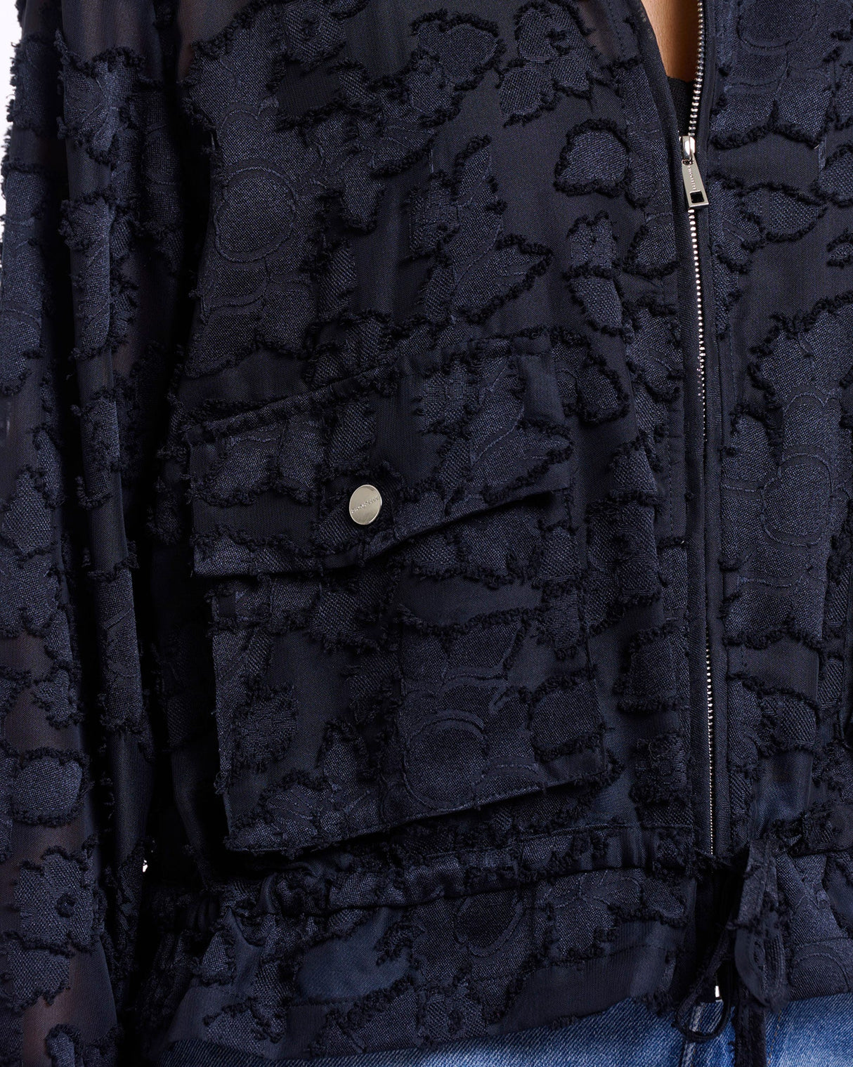 Dark Navy Priori Patterned Jacket