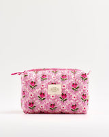 Pink-Tulip-Quilted-Cosmetic-Bag