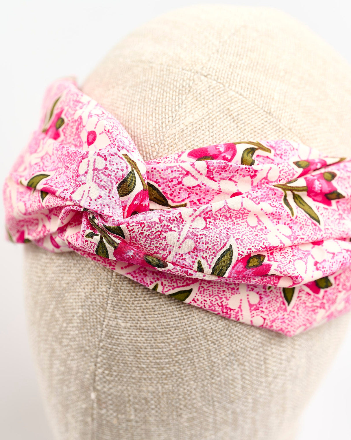 Pink Tulip Cotton Hair Band