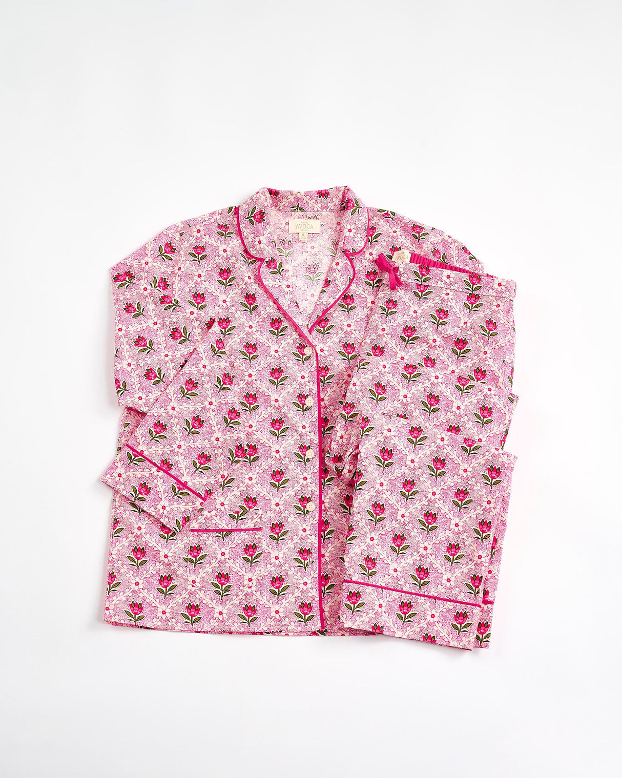 Pink-Tulip-Cotton-Pyjama-Set
