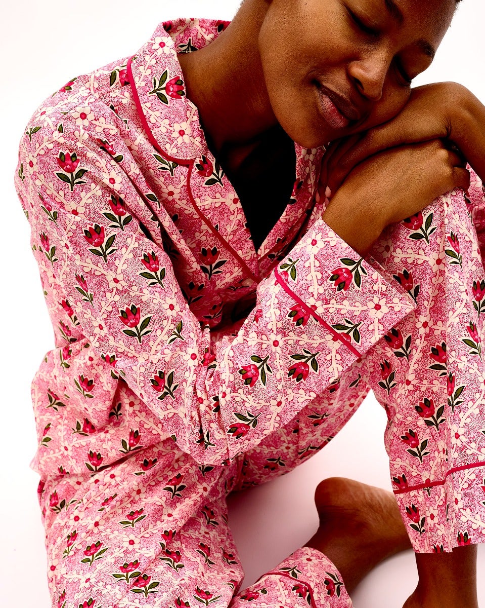 Pink Tulip Cotton Pyjama Set