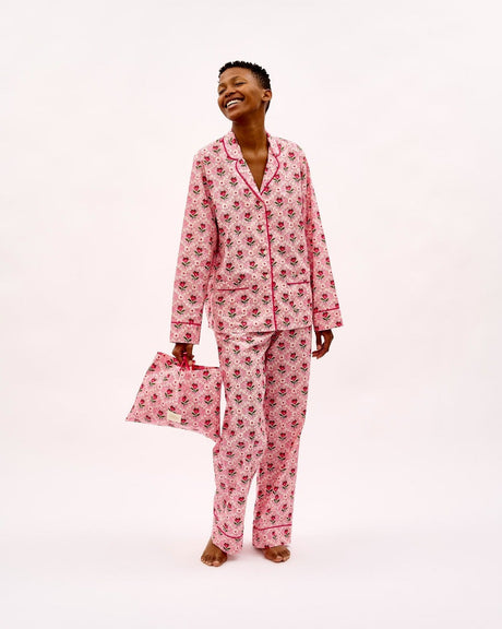 Pink Tulip Cotton Pyjama Set