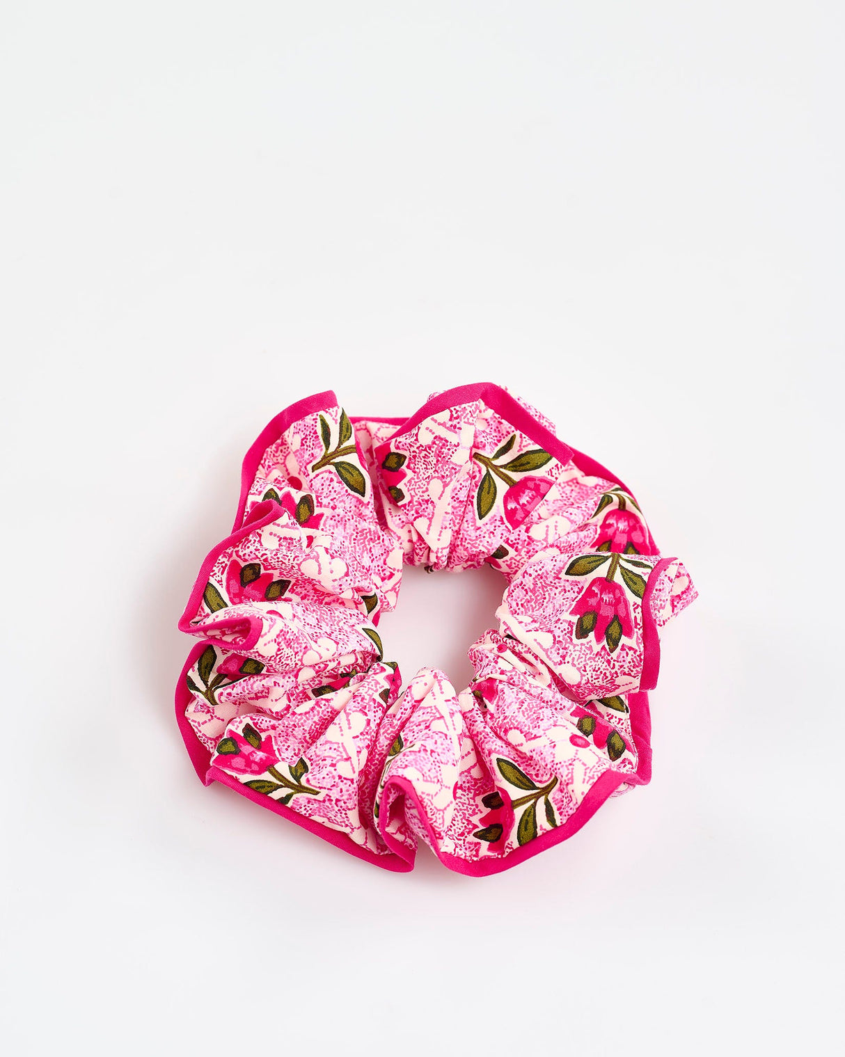 Pink-Tulip-Cotton-Hair-Scrunchie