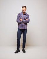 Pumpkin Check 100% Cotton Warm Winter Shirt