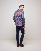 Pumpkin Check 100% Cotton Warm Winter Shirt