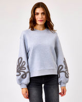 Grey-Melange-Quincy-Baloon-Sleeve-Sweatshirt