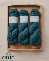 Teal Aran Supersoft Merino Yarn Skein
