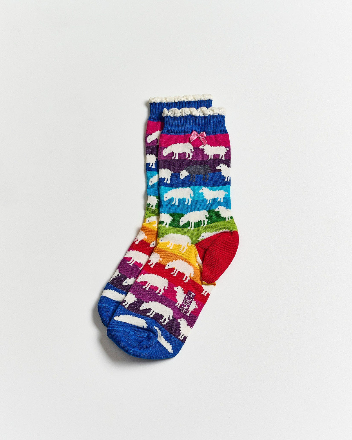 Rainbow-Sheep-Ankle-Socks