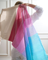 Rainbow Silk Merino Wrap