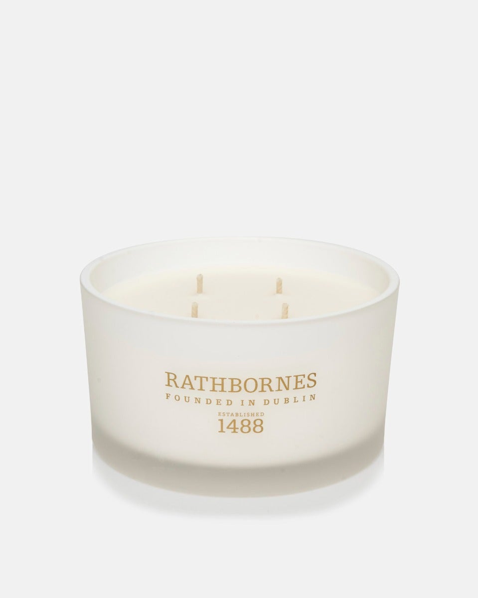 Dublin Tea Rose, Oud & Patchouli Luxury 4 Wick Candle