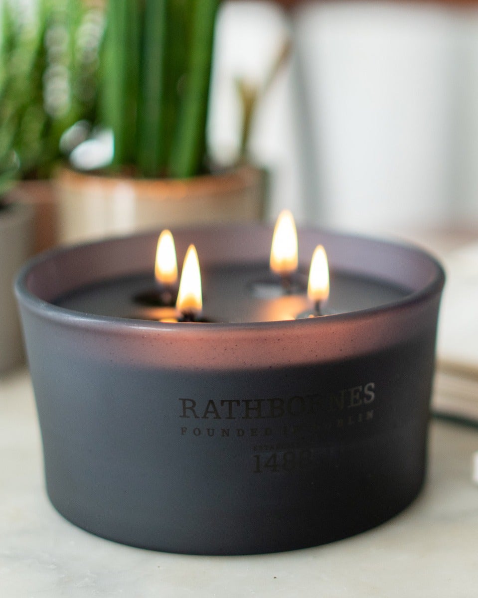 Dublin Dusk Smoked Oud & Ozonic Accord Luxury 4 Wick Candle
