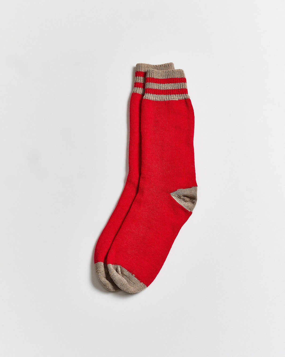 Red-_-Light-Beige-Cashmere-Blend-Men_s-Socks