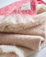 Red Ombre Mohair Throw
