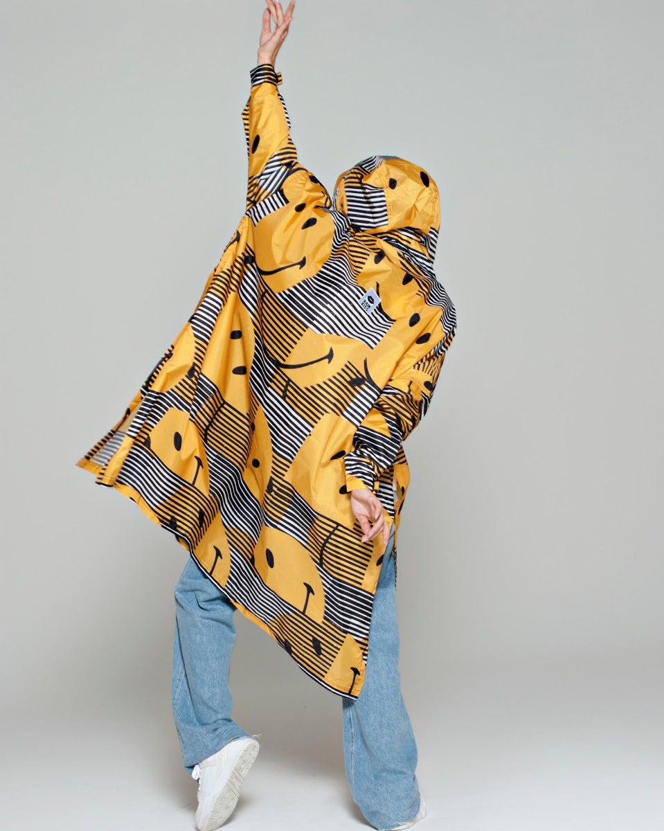 Sunset x Smiley Waterproof Poncho