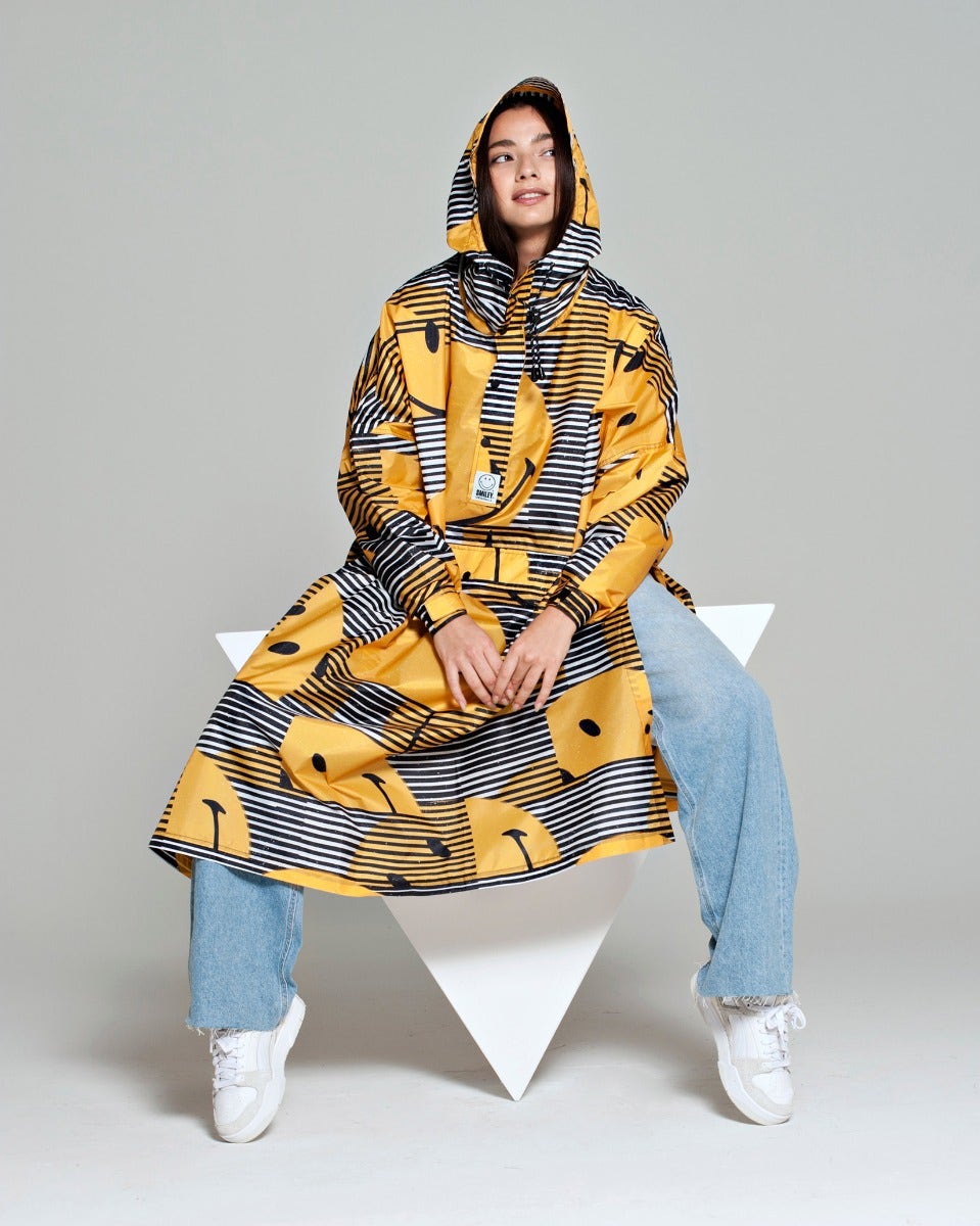 Sunset x Smiley Waterproof Poncho
