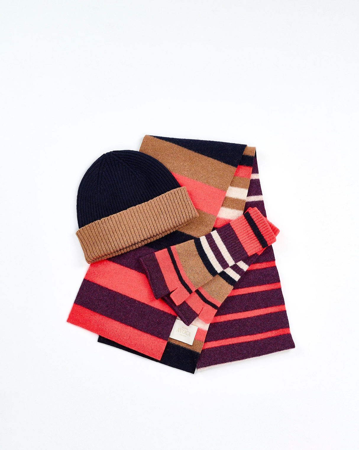 Navy & Fallow Lambswool Maiden Cuff