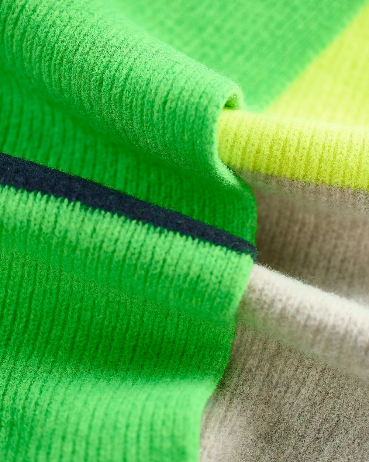Cobble-Neon-Green-Brushed-Lambswool-Scarf