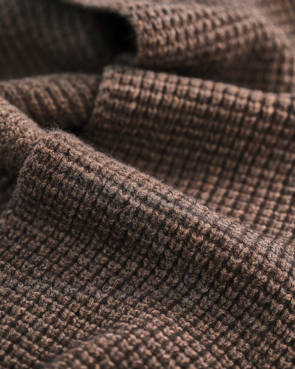 Mocha Angora Blend Wool Oban Scarf