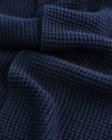 Navy Angora Wool Blend Oban Scarf