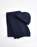Navy Angora Wool Blend Oban Scarf