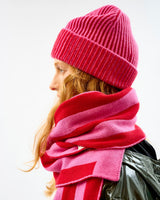 Dubonnet-Bubblegum-Plaited-Effect-Lambswool-Rib-Beanie-Hat