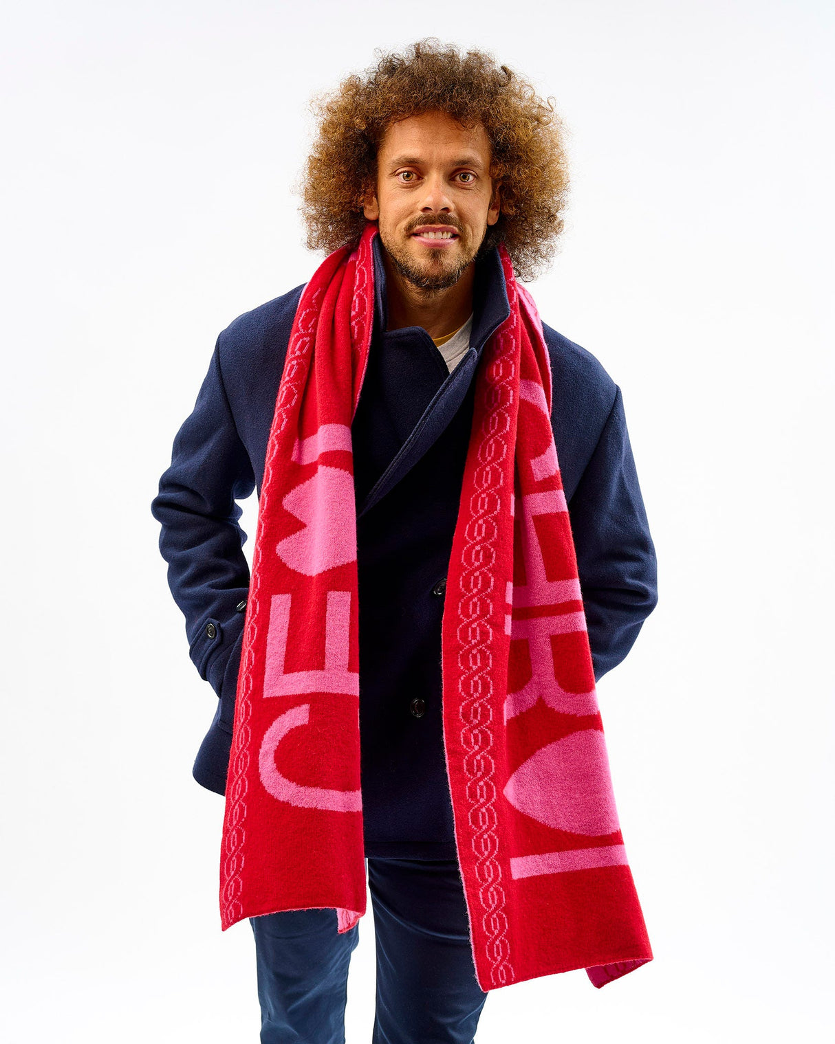 Dubonnet & Bubblegum 'Ceol Mo Chroí' Love Heart Lambswool Tubular Scarf