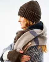 Cocoa & Vole Brushed Lambswool Stripe Scarf