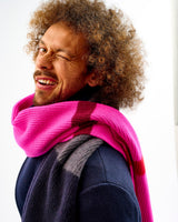 Navy-Neon-Pink-Brushed-Lambswool-Stripe-Scarf