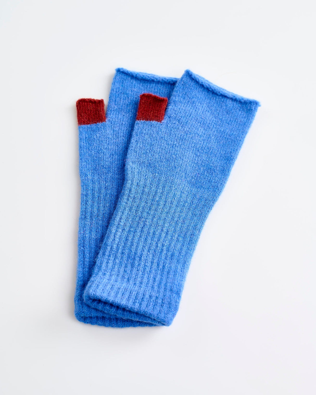 Tahiti-Blue-Brown-Lambswool-Fingerless-Mittens
