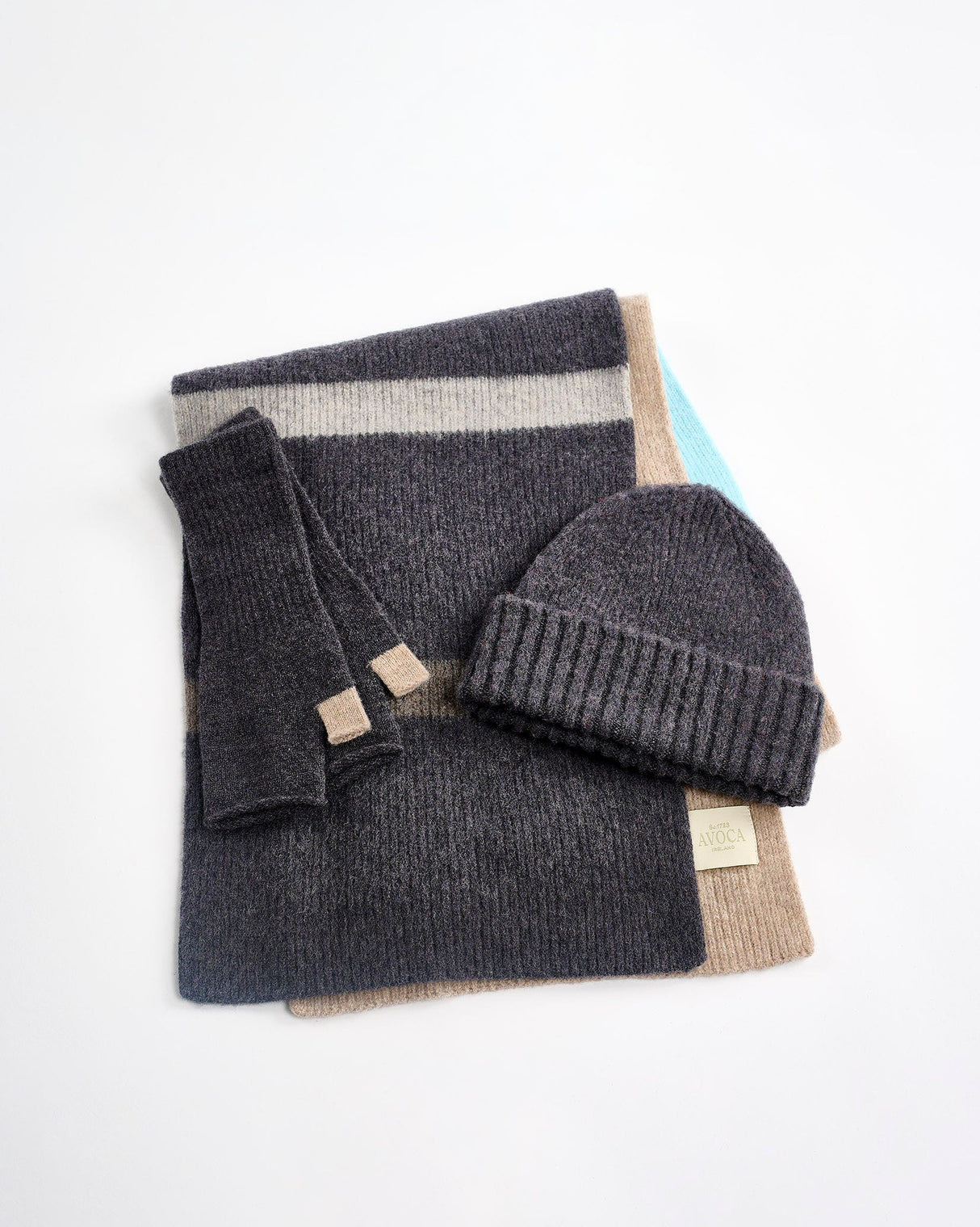 Grey Brushed Lambswool Rona Hat