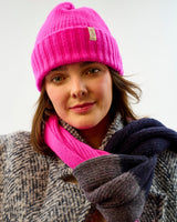 Neon-Pink-Rona-Lambswool-Hat