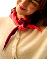 Bordeaux-Neon-Orange-Lambswool-Scout-Stripe-Triangle-Scarf