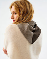 Vole & Cocoa Lambswool Scout Stripe Triangle Scarf
