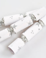 Silver Glitter Stars Handmade Mini Christmas Crackers