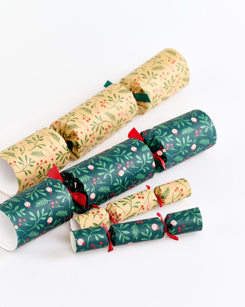 Natural Foliage Handmade Christmas Crackers