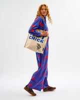Red Stars Cotton Wide Leg Bottoms