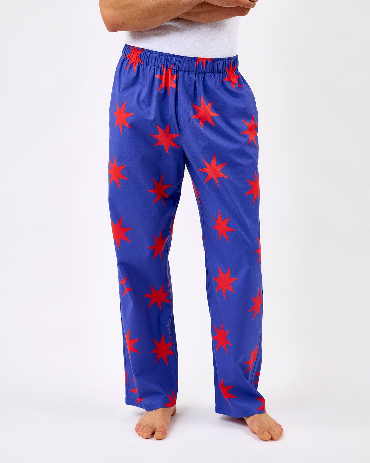 Red Stars Men's Cotton Bottoms