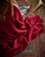Ruby Mohair Throw