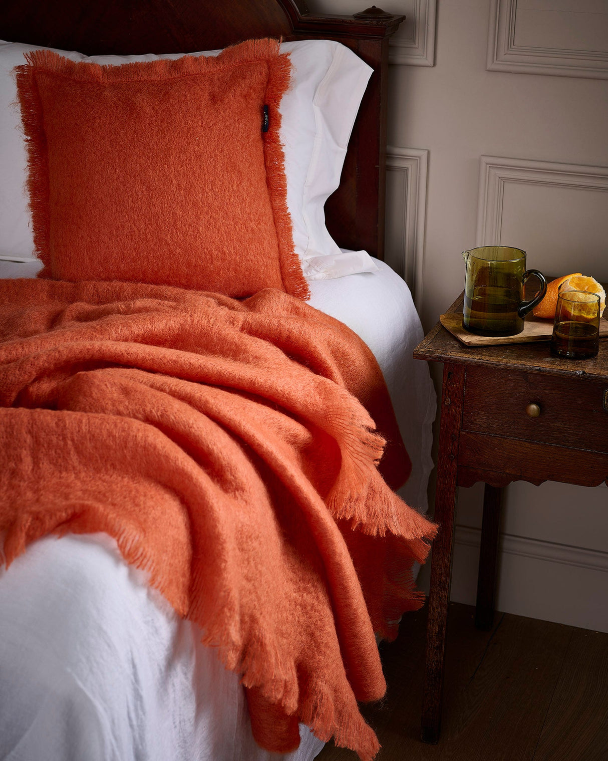 Russet Mohair Throw