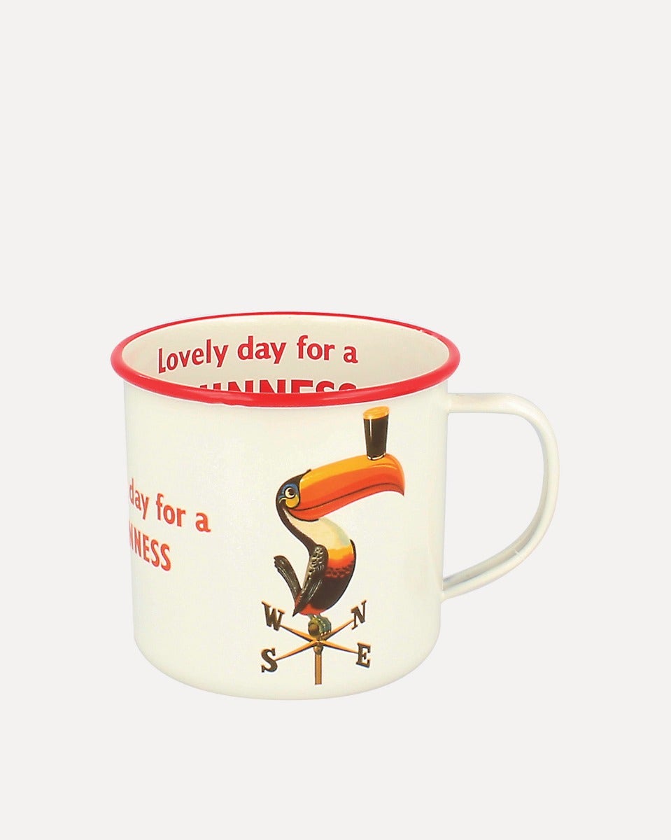 Guinness Toucan Embossed Enamel Mug