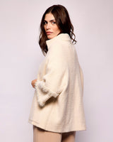 Birch Sabe Fringe Detail Cape