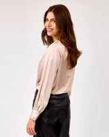 Pale Ivory Sabine Long Sleeve Blouse