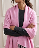 Dusty Pink Cashmere Wool Sandymount Scarf