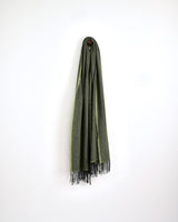 Olive Cashmere Wool Sandymount Scarf