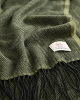 Olive Cashmere Wool Sandymount Scarf