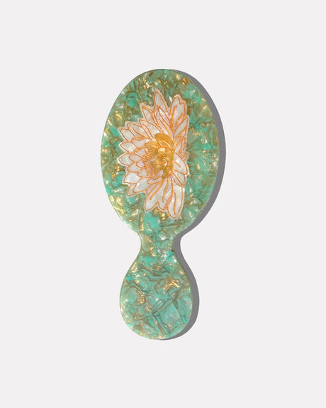 Hand-Painted-Water-Lily-Hair-Brush