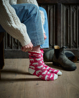 Sheep On Pink Ankle Socks
