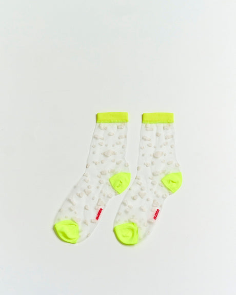 Sheer-Neon-Green-Ankle-Socks