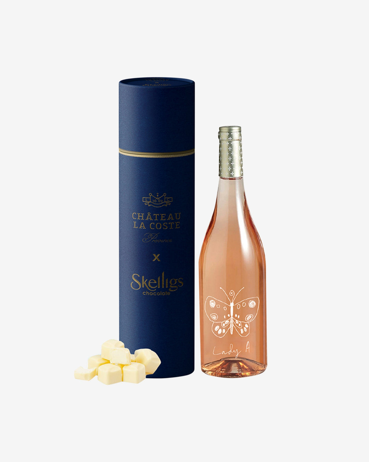 Chateau La Coste 'Lady A' & Skelligs Coconut White Chocolate Truffles