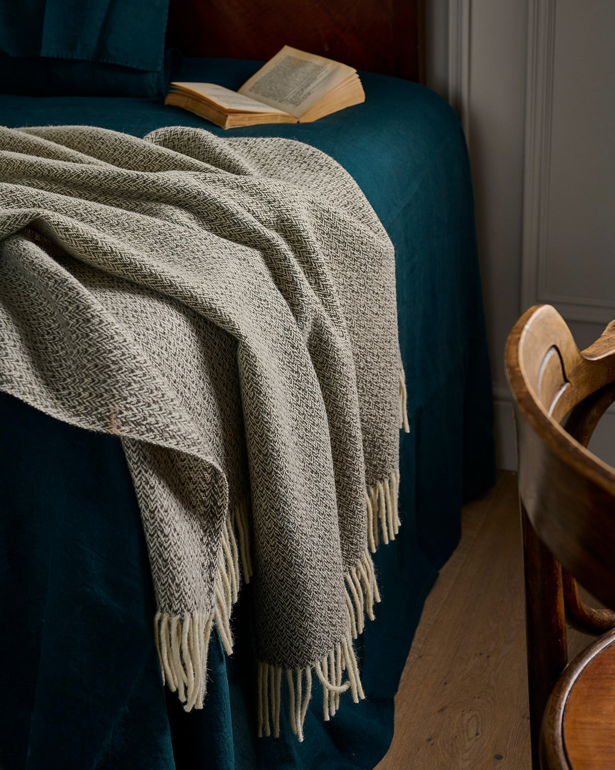 Slate Wicklow Wool Throw